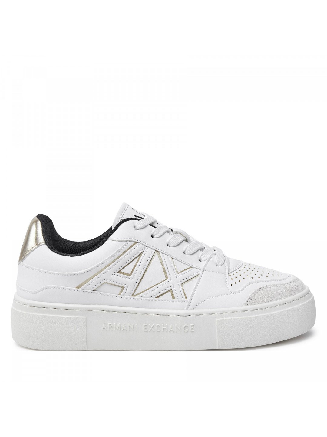 Sneakersy Armani Exchange XDX147 XV830 T782 Bílá
